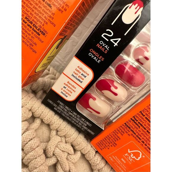 Halloween Sally Hansen Salon Effects Perfect Manicure Press On Nails New - Picture 2 of 3